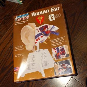 3/$118- BNWT vintage Lindberg Science Kits HUMAN EAR Model Kit No.71308